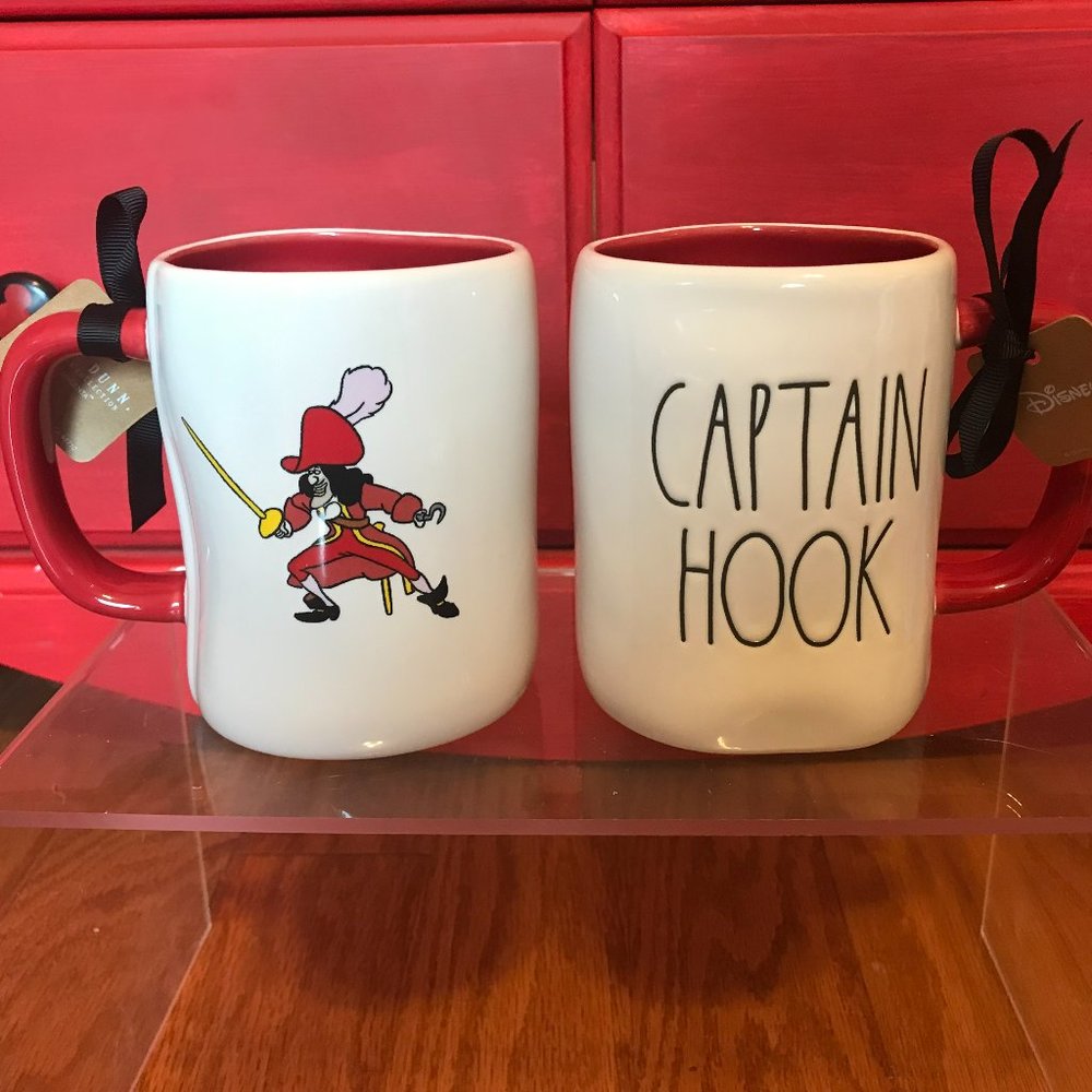 Rae Dunn Disney Captain Hook Peter Pan NWT mug